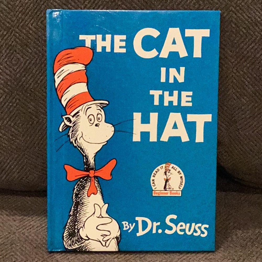 Dr. Seuss Hardcover Book The Cat in the Hat Vintage 1985